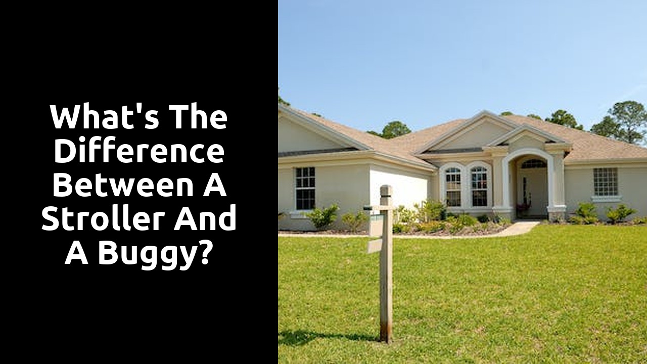 What's the difference between a stroller and a buggy?